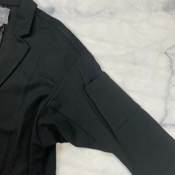 Lysse Liberty Jacket Blazer Size Large Black 24-2275-M2 Open Front Ponte Knit - Picture 7 of 9